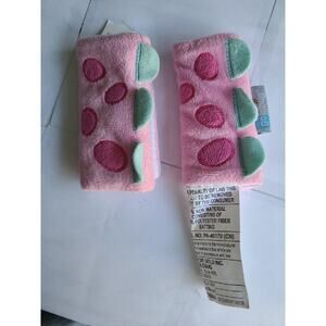 Go By Goldbug Pink Strap Cover Set For Car Seat Stroller or Bouncer
